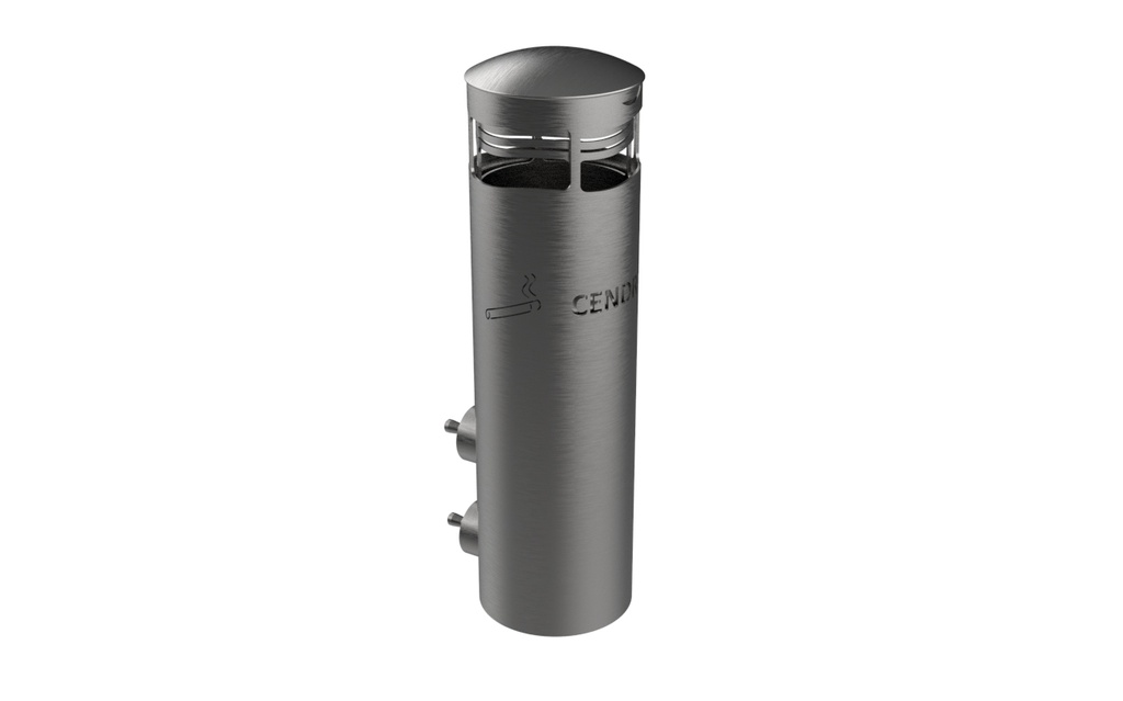 [N103470] Cendrier Inox 316L mural tête amovible